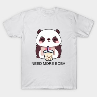 Cute Little Panda Needs More Boba! T-Shirt